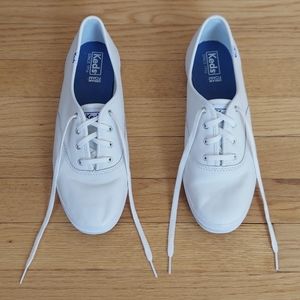 Womens Keds Champion Original Leather Oxford Shoe - White - Size 9.5 NWOT